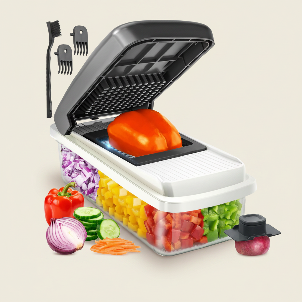 Vegetable Chopper Mandoline Slicer with 6 Blades