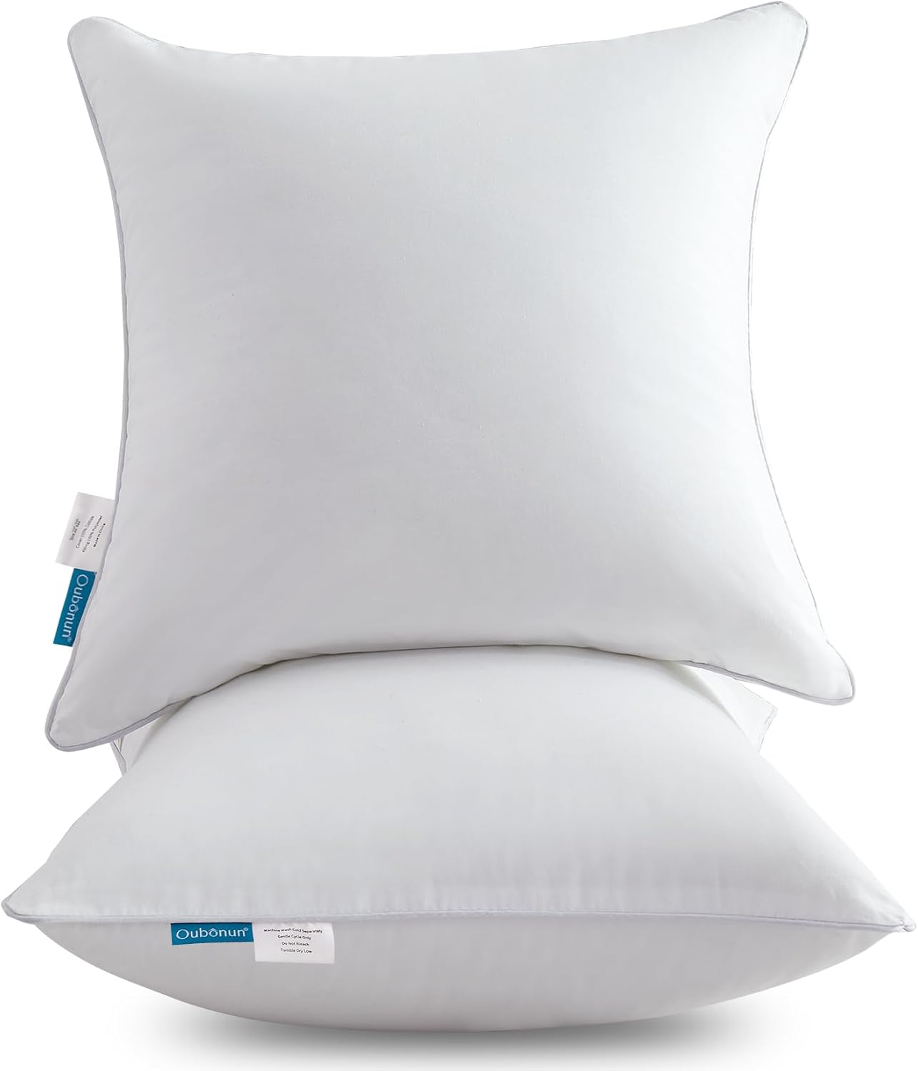 Oubonun 45 x 45 cm Cotton Cushion Pads, Pack of 2