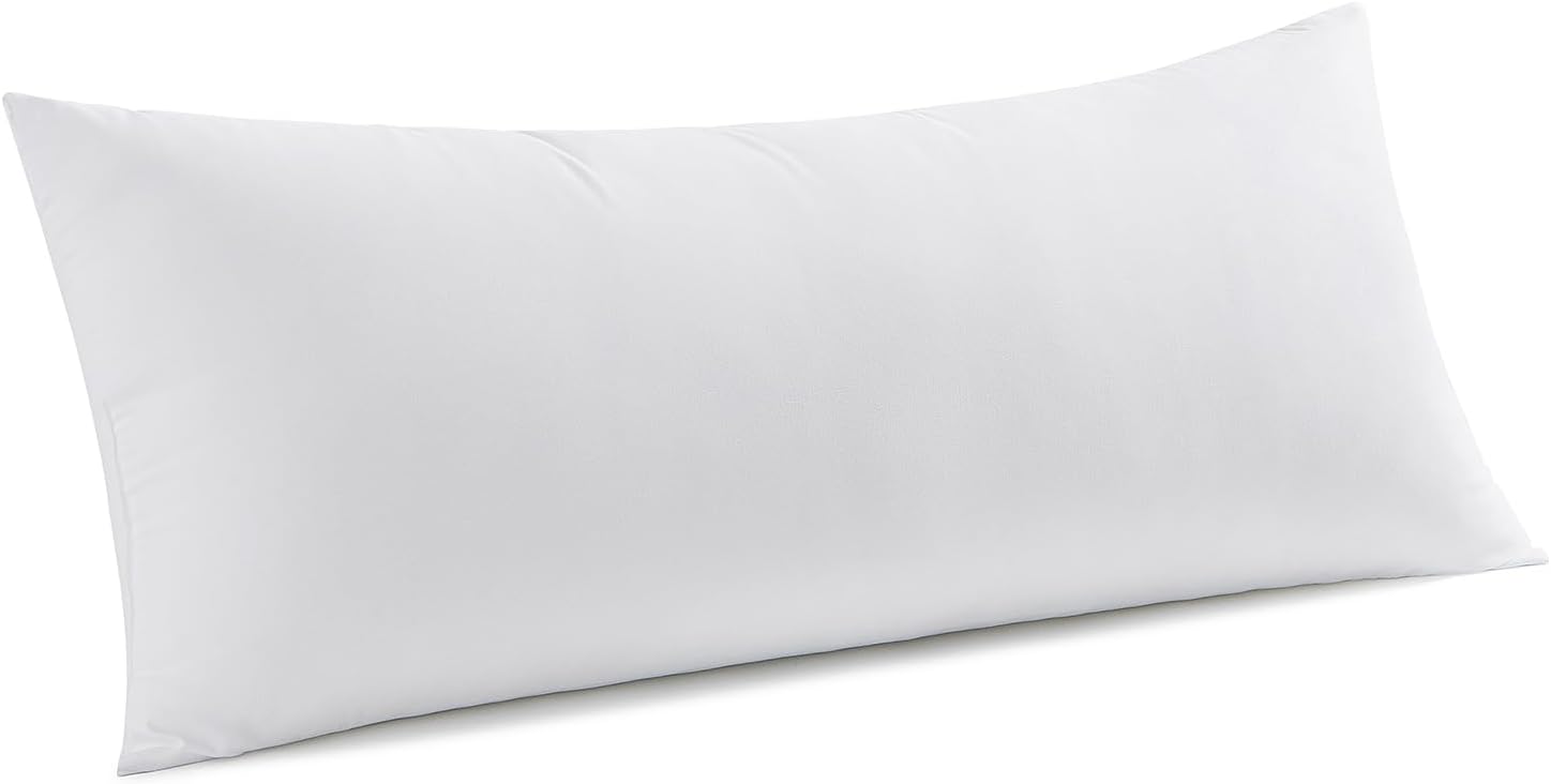 MIULEE 14 x 36 Throw Pillow Insert – Virgin Microfiber, Brushed Fabric, Decorative Rectangle Pillow for Couch, Sofa or Bed