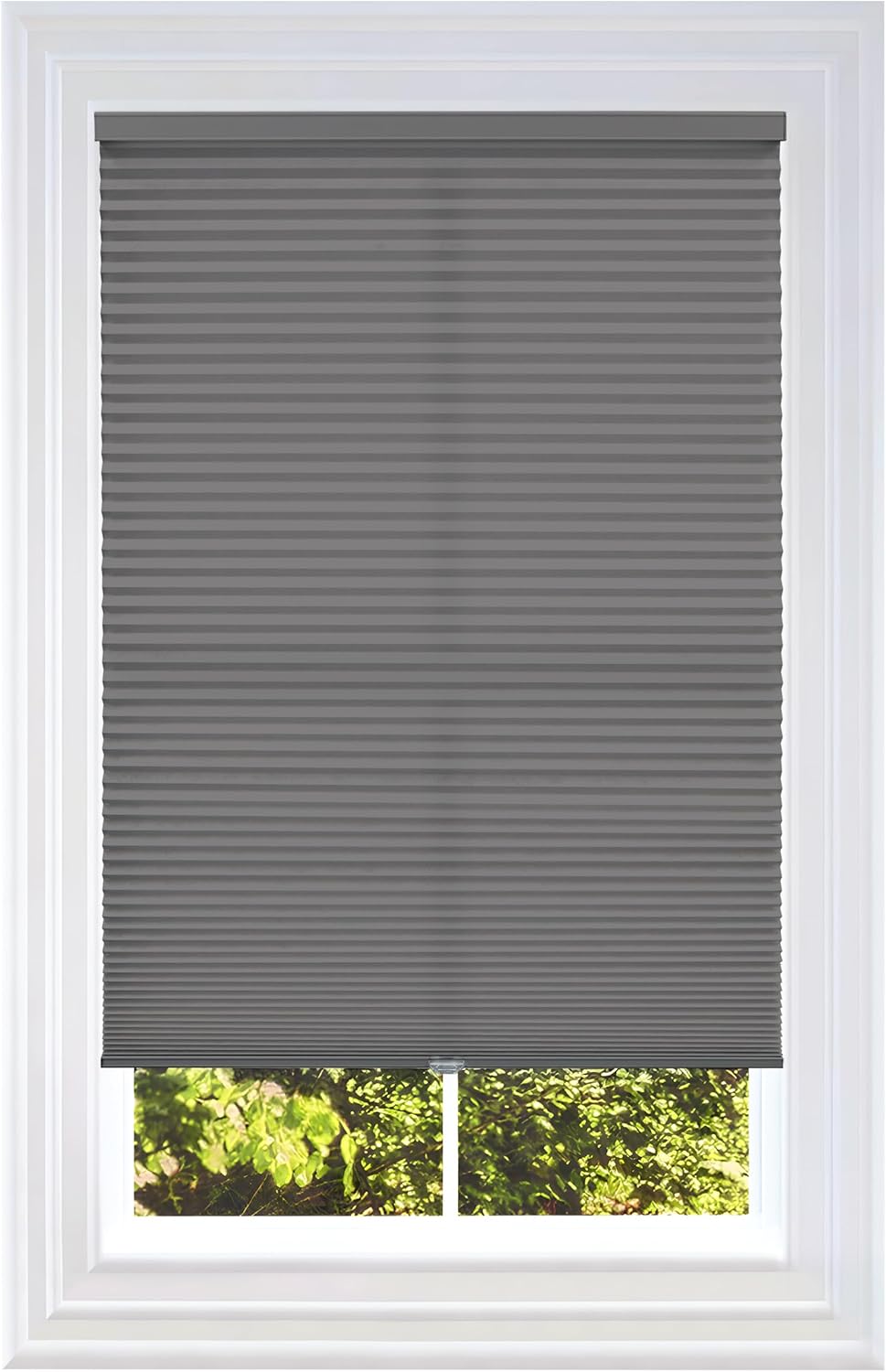 BlindsAvenue Cordless Cellular Shade, Anthracite, 18" W x 48" H
