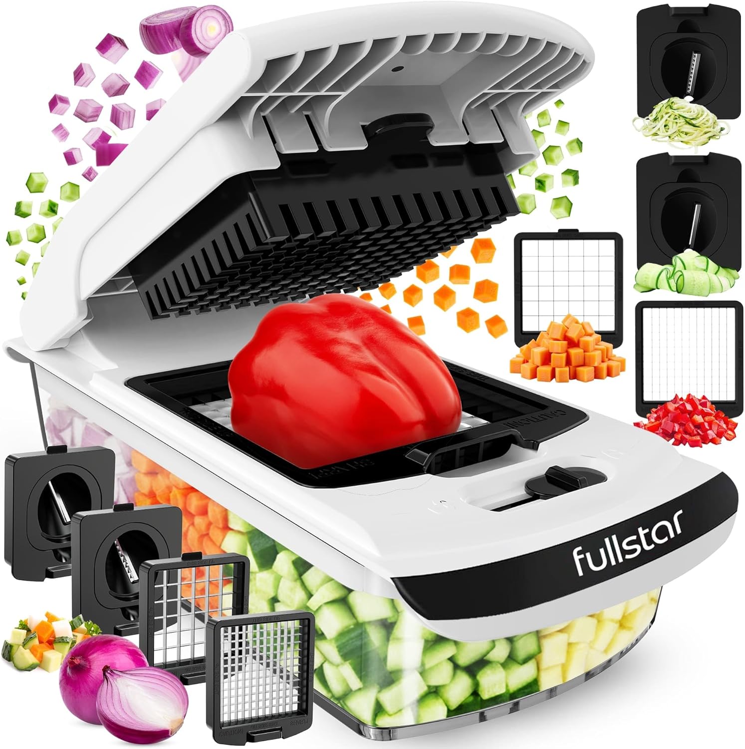 Fullstar Pro Original Vegetable Chopper & Spiralizer Kitchen Prep Tool