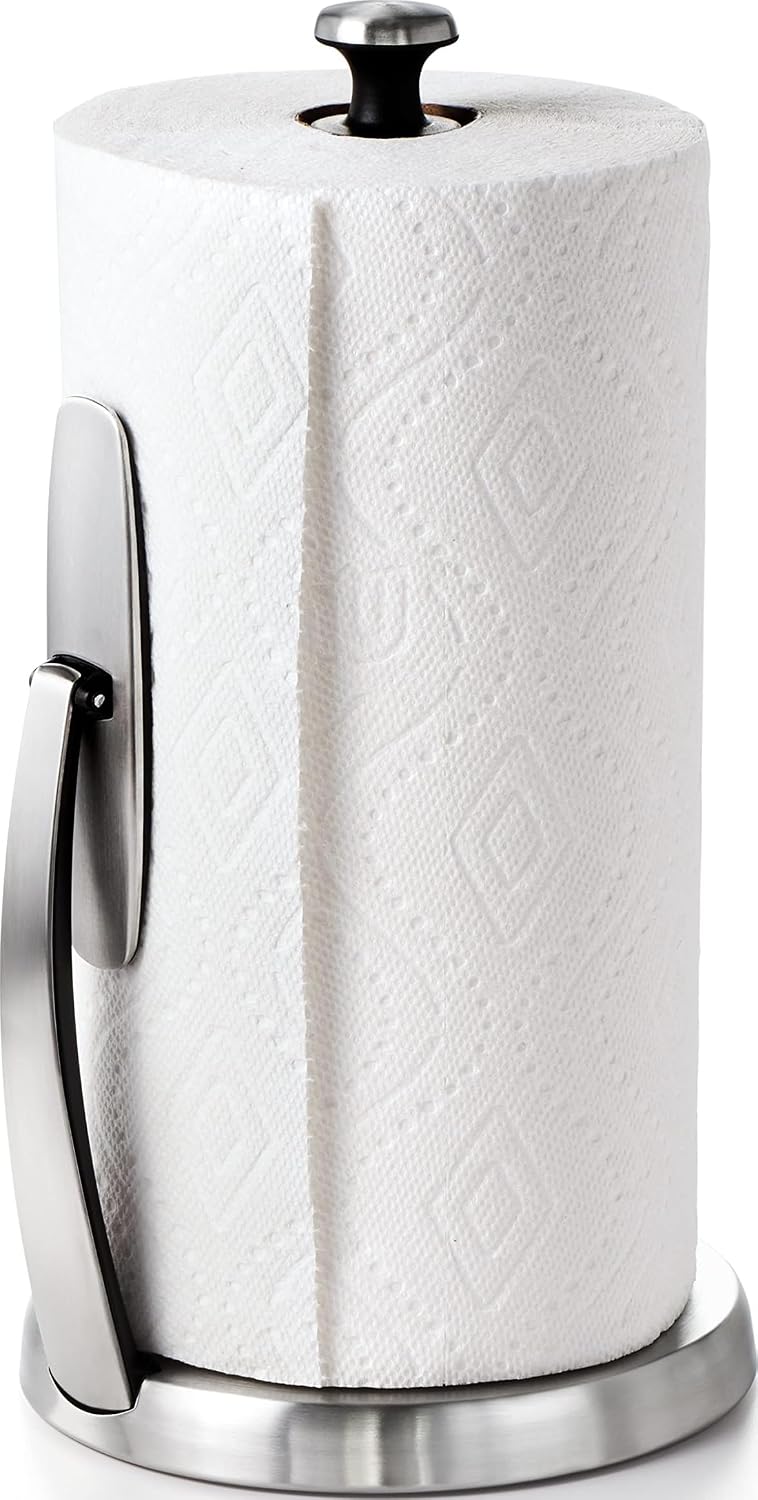 OXO Good Grips SimplyTear Paper Towel Holder Countertop for Kitchen