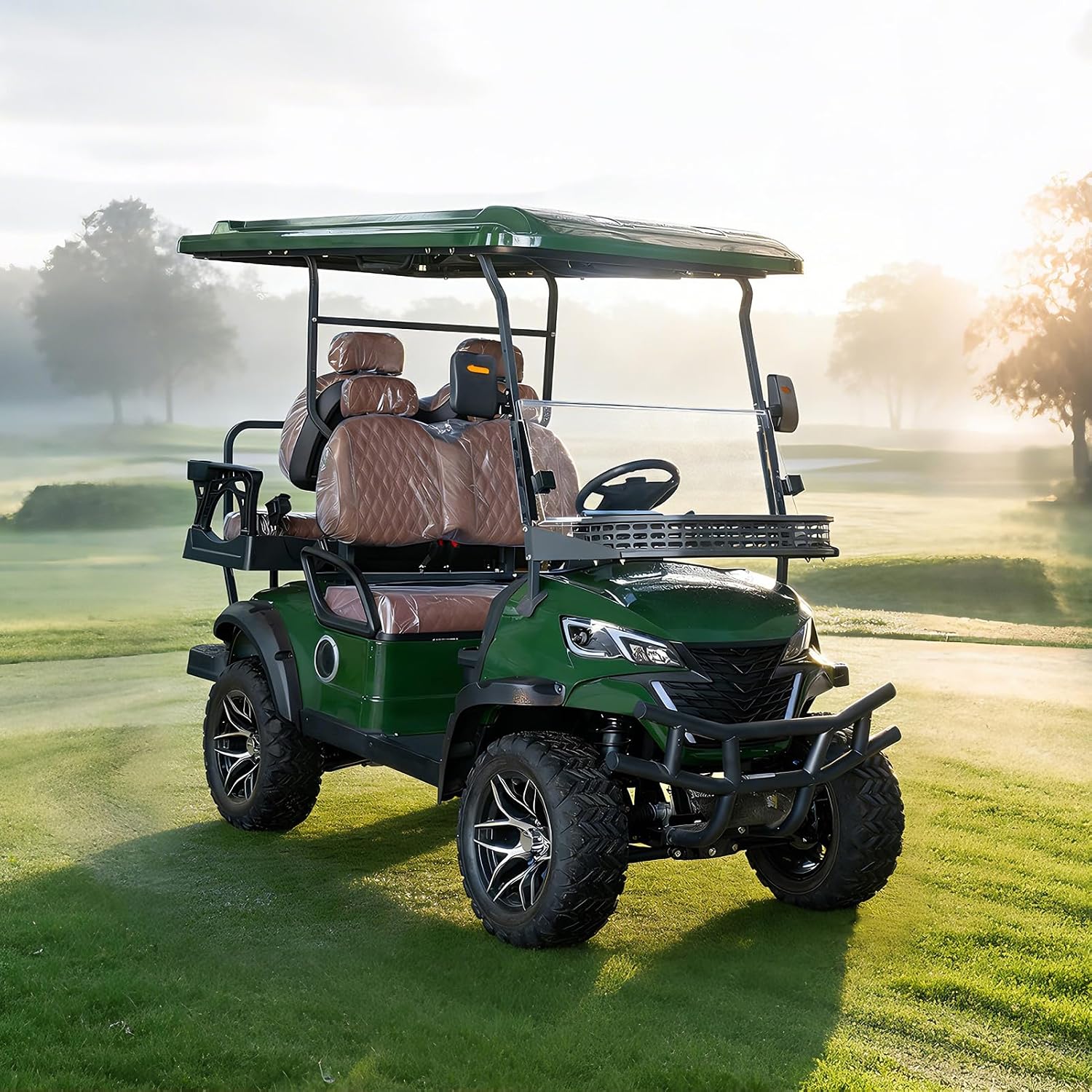 4-Seater Electric Golf Cart, 5KW Motor, 20 MPH, 44-Mile Range, 60V