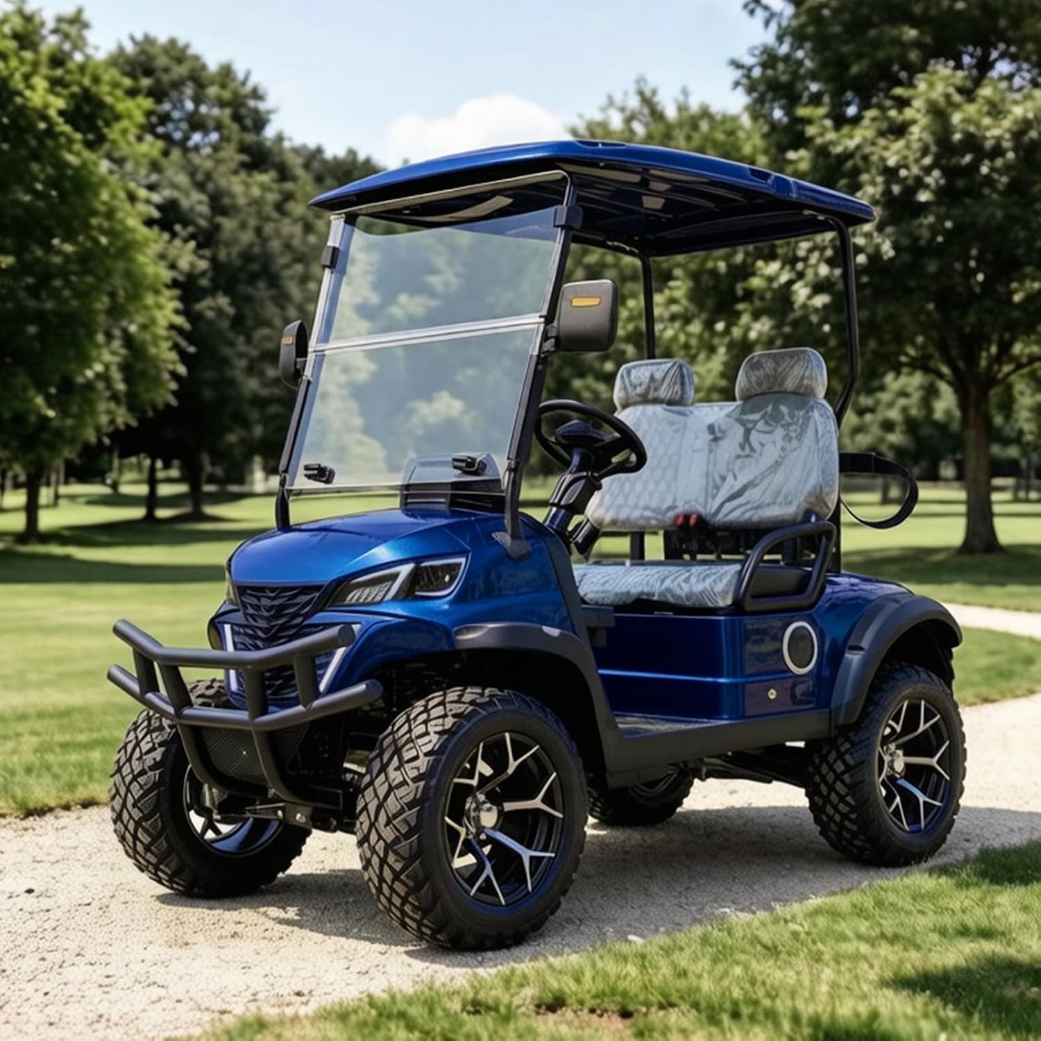 2-Seater Electric Golf Cart with 5KW Motor, 20 MPH Top Speed, 44-Mile Range, 60V