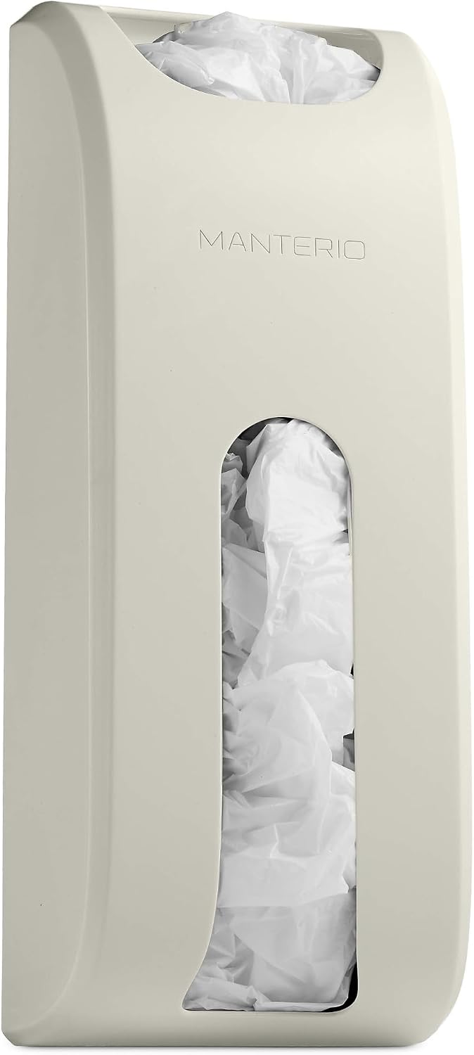 Wall-Mounted Plastic Bag Holder & Grocery Bag Organizer/Dispenser