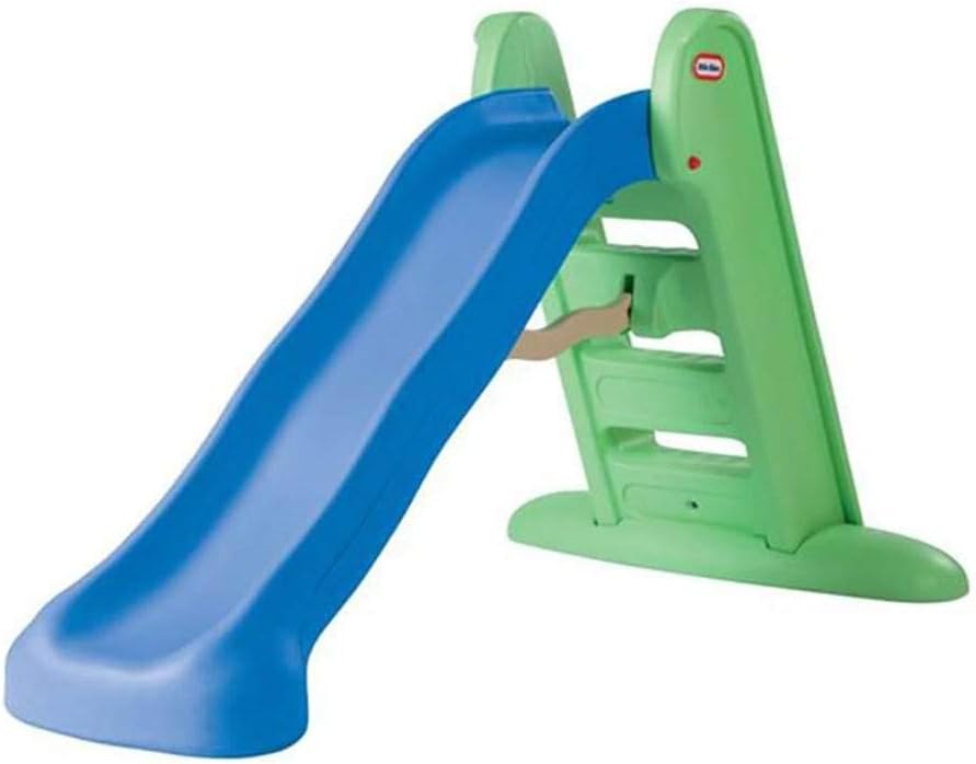 Little Tikes Easy Store Large Slide, Blue/Green