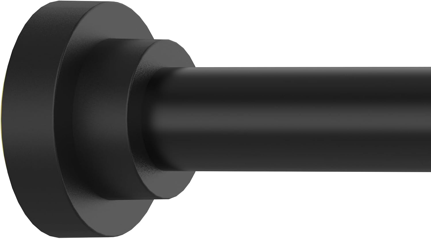 Thestoa Adjustable Shower Curtain Rod, 43–78 in, Black