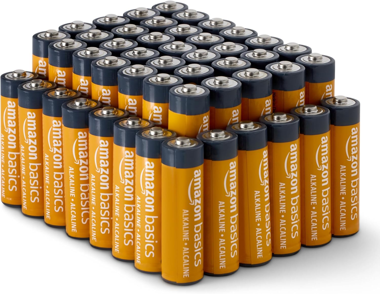 Amazon Basics 48-Pack AA Alkaline Batteries, 1.5 Volt