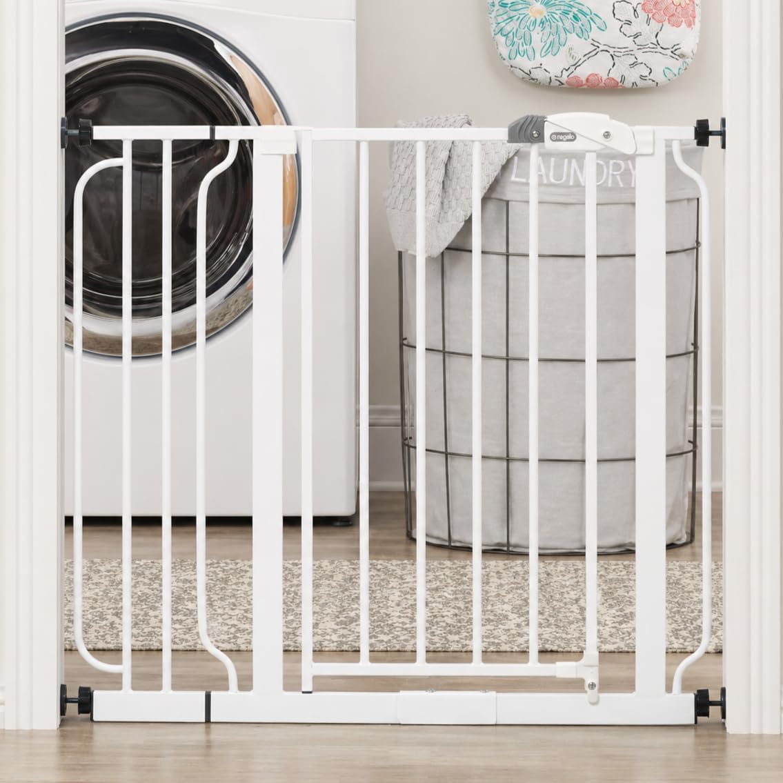 Regalo Safety 29"–38.5" Easy Step Baby Gate for Bottom of Stairs & Doorways