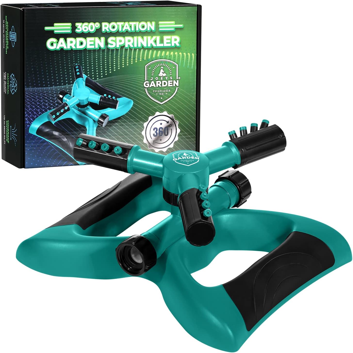 360° Rotating Weighted Lawn Sprinkler for Yard